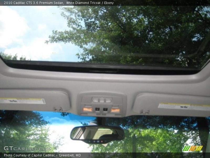 White Diamond Tricoat / Ebony 2010 Cadillac CTS 3.6 Premium Sedan