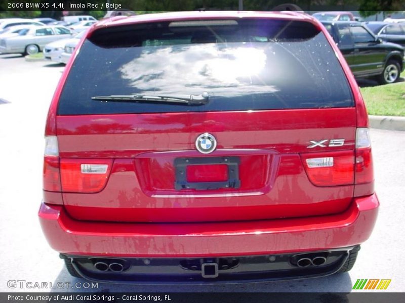 Imola Red / Beige 2006 BMW X5 4.4i