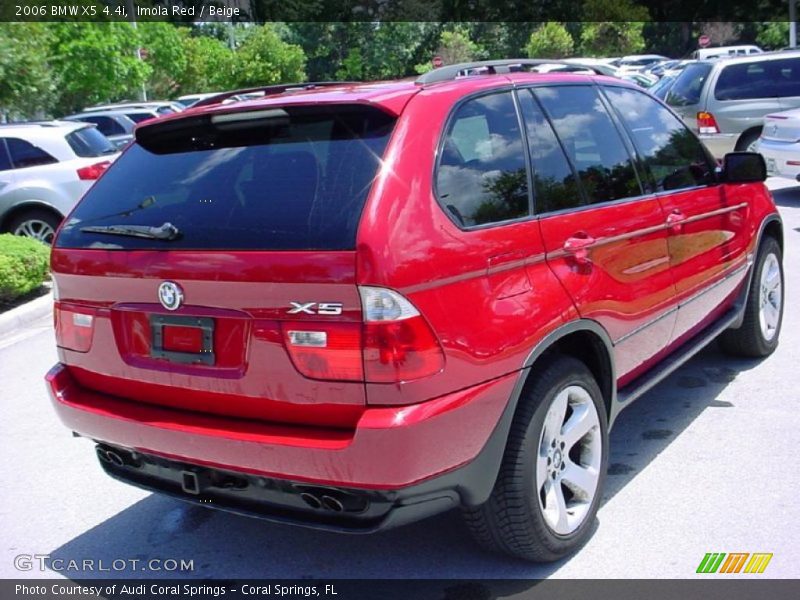 Imola Red / Beige 2006 BMW X5 4.4i