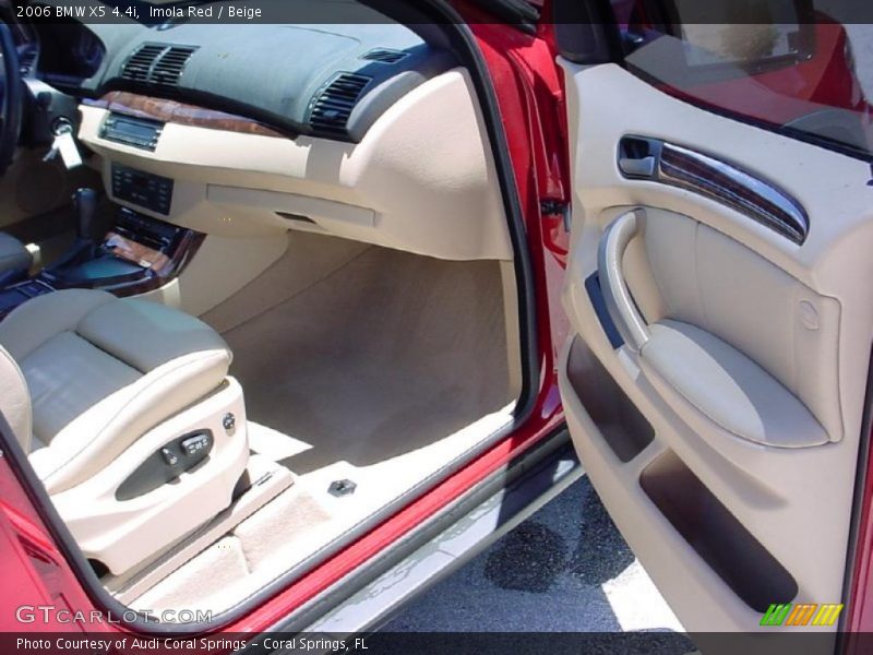 Imola Red / Beige 2006 BMW X5 4.4i
