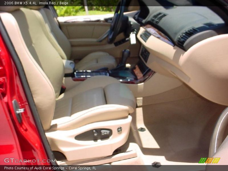 Imola Red / Beige 2006 BMW X5 4.4i