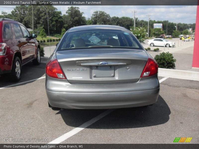 Spruce Green Metallic / Medium Parchment 2002 Ford Taurus SES