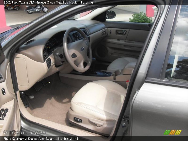 Spruce Green Metallic / Medium Parchment 2002 Ford Taurus SES