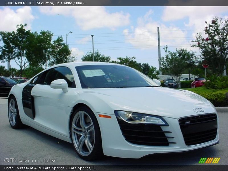 Ibis White / Black 2008 Audi R8 4.2 FSI quattro