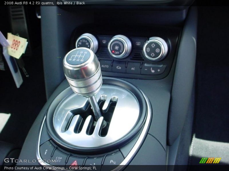 Ibis White / Black 2008 Audi R8 4.2 FSI quattro