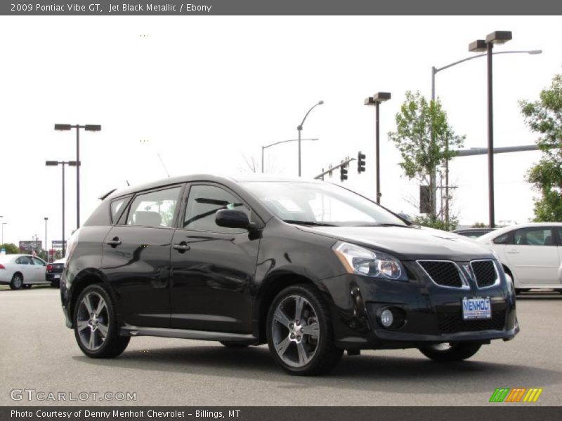 Jet Black Metallic / Ebony 2009 Pontiac Vibe GT