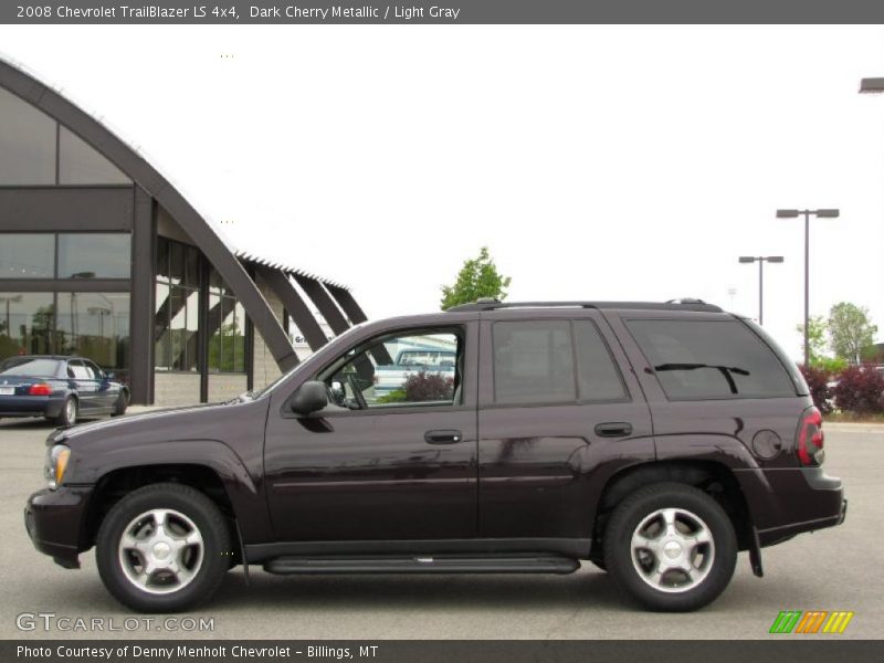 Dark Cherry Metallic / Light Gray 2008 Chevrolet TrailBlazer LS 4x4
