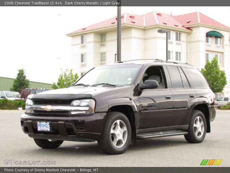 Dark Cherry Metallic / Light Gray 2008 Chevrolet TrailBlazer LS 4x4