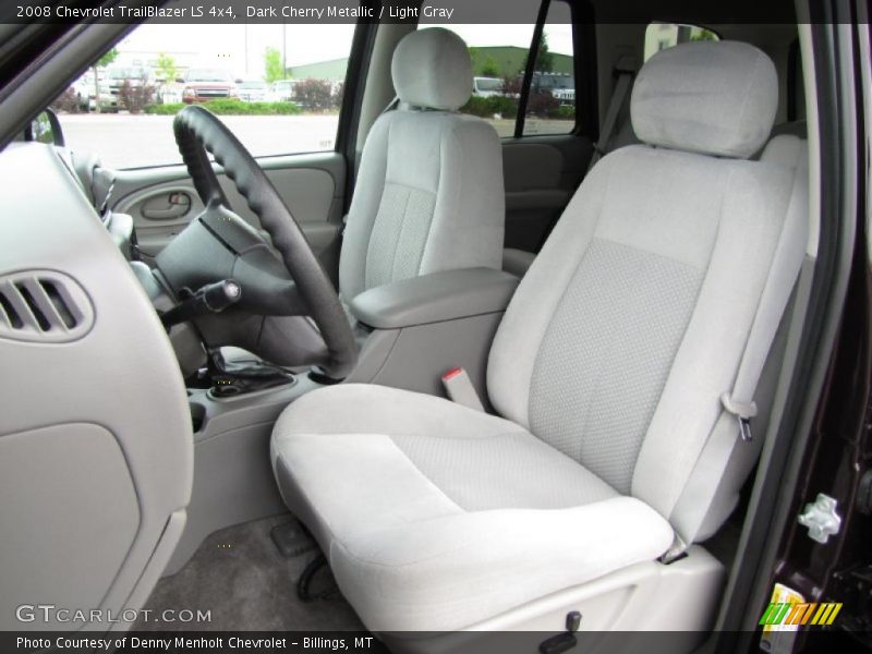 Dark Cherry Metallic / Light Gray 2008 Chevrolet TrailBlazer LS 4x4