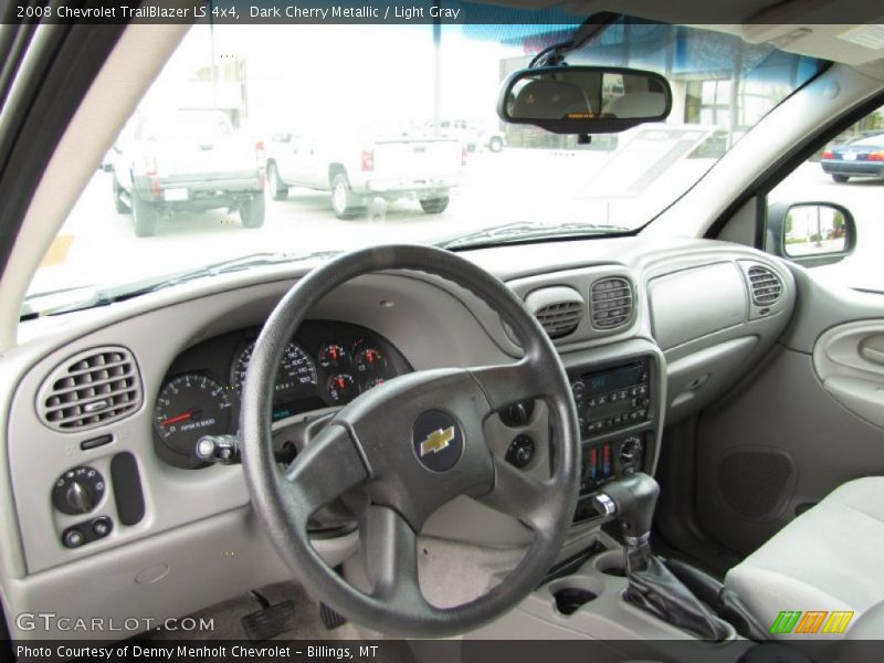 Dark Cherry Metallic / Light Gray 2008 Chevrolet TrailBlazer LS 4x4