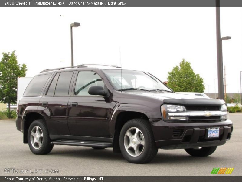 Dark Cherry Metallic / Light Gray 2008 Chevrolet TrailBlazer LS 4x4