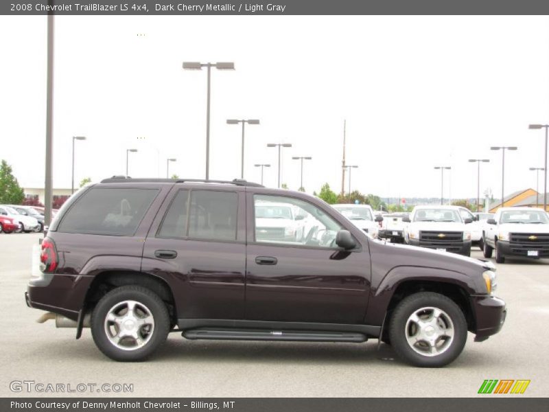 Dark Cherry Metallic / Light Gray 2008 Chevrolet TrailBlazer LS 4x4