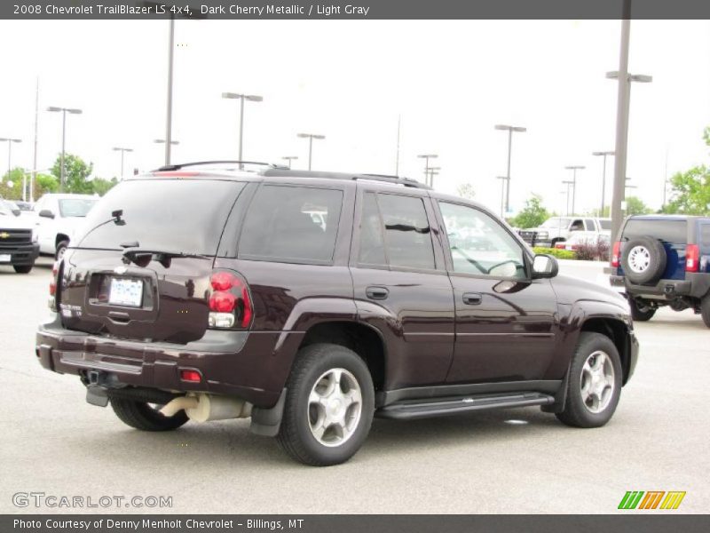 Dark Cherry Metallic / Light Gray 2008 Chevrolet TrailBlazer LS 4x4