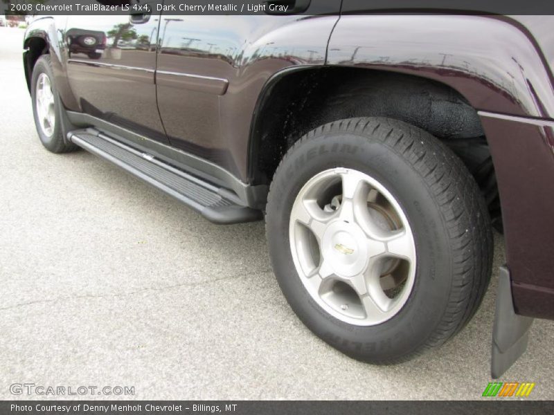 Dark Cherry Metallic / Light Gray 2008 Chevrolet TrailBlazer LS 4x4