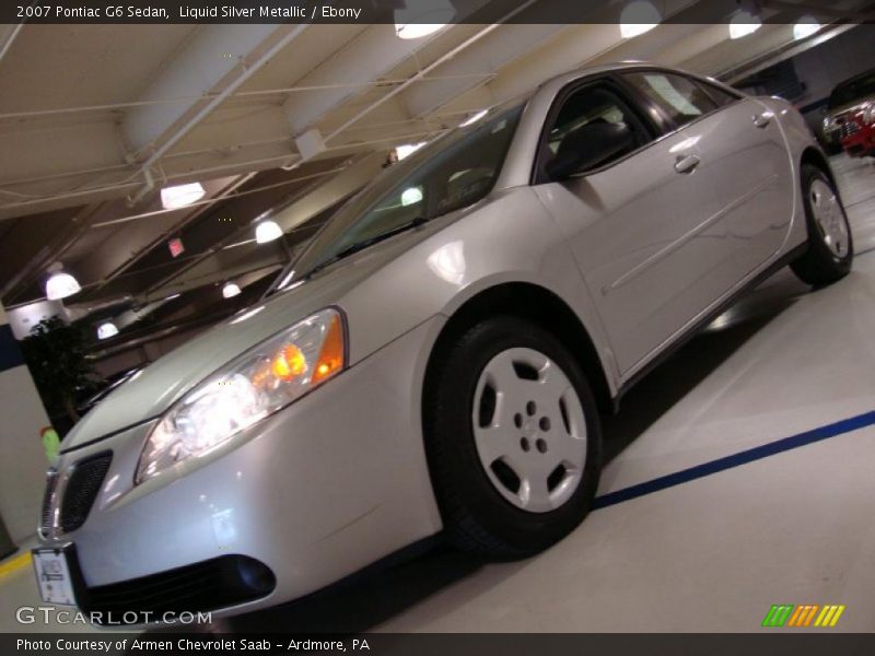 Liquid Silver Metallic / Ebony 2007 Pontiac G6 Sedan