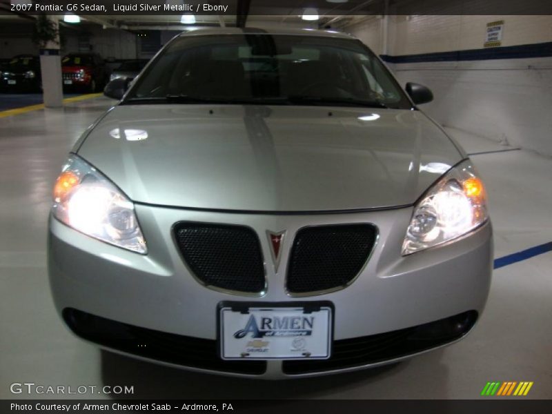 Liquid Silver Metallic / Ebony 2007 Pontiac G6 Sedan