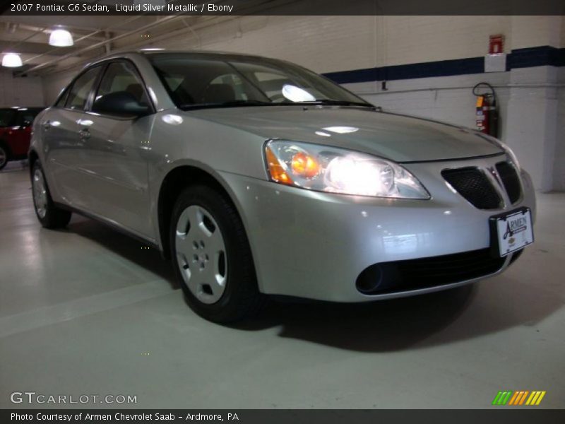 Liquid Silver Metallic / Ebony 2007 Pontiac G6 Sedan