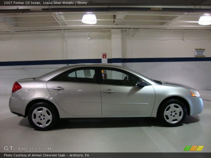 Liquid Silver Metallic / Ebony 2007 Pontiac G6 Sedan