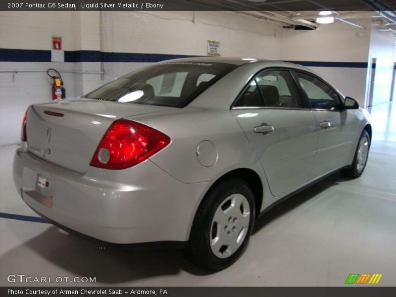 Liquid Silver Metallic / Ebony 2007 Pontiac G6 Sedan