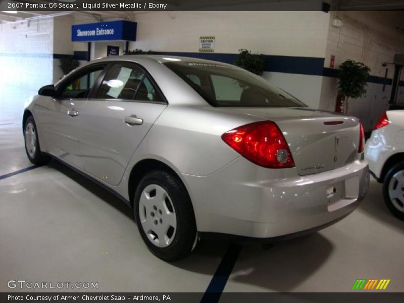 Liquid Silver Metallic / Ebony 2007 Pontiac G6 Sedan