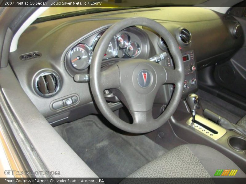 Liquid Silver Metallic / Ebony 2007 Pontiac G6 Sedan