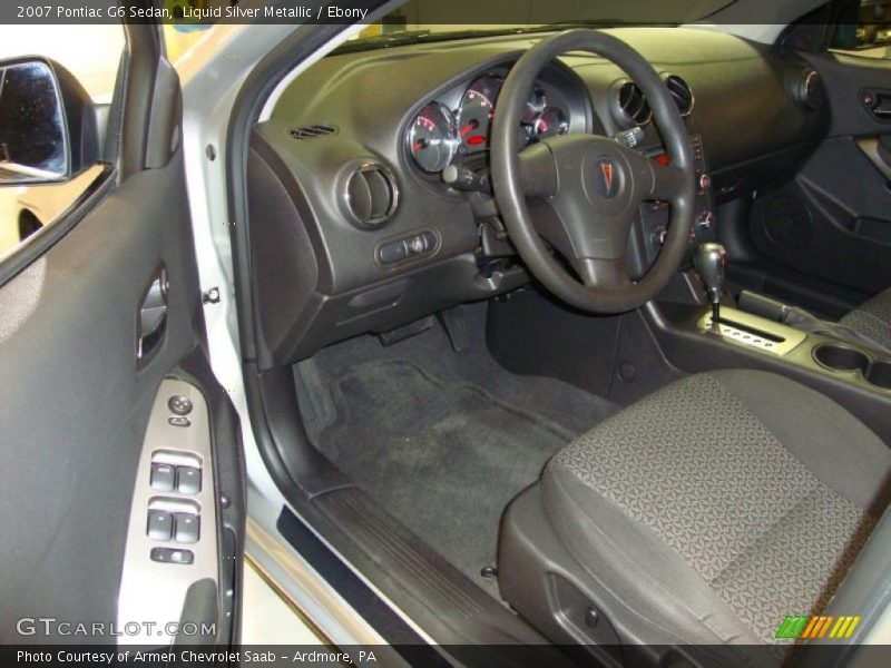 Liquid Silver Metallic / Ebony 2007 Pontiac G6 Sedan