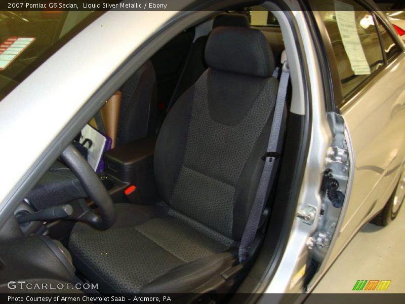 Liquid Silver Metallic / Ebony 2007 Pontiac G6 Sedan