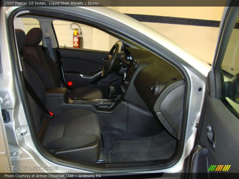 Liquid Silver Metallic / Ebony 2007 Pontiac G6 Sedan