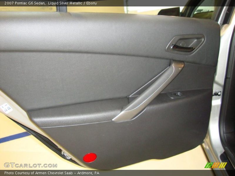 Liquid Silver Metallic / Ebony 2007 Pontiac G6 Sedan