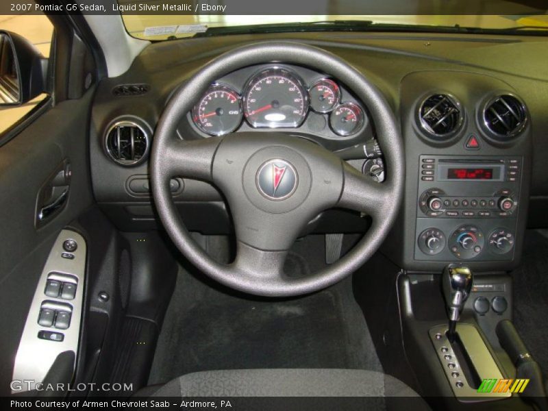 Liquid Silver Metallic / Ebony 2007 Pontiac G6 Sedan