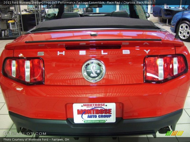 Race Red / Charcoal Black/Black 2011 Ford Mustang Shelby GT500 SVT Performance Package Convertible
