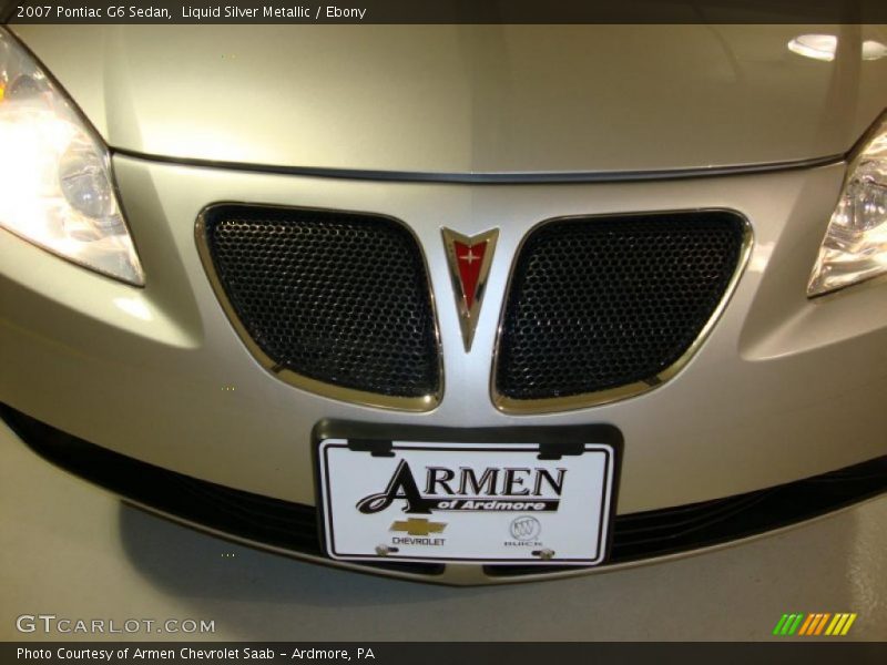 Liquid Silver Metallic / Ebony 2007 Pontiac G6 Sedan
