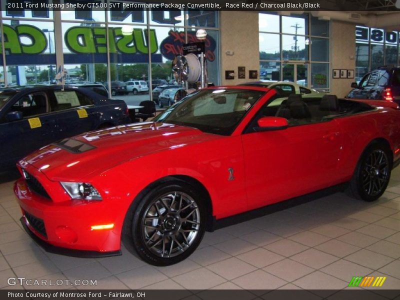 Race Red / Charcoal Black/Black 2011 Ford Mustang Shelby GT500 SVT Performance Package Convertible