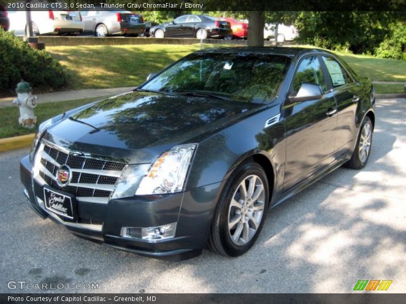 Thunder Gray ChromaFlair / Ebony 2010 Cadillac CTS 3.0 Sedan