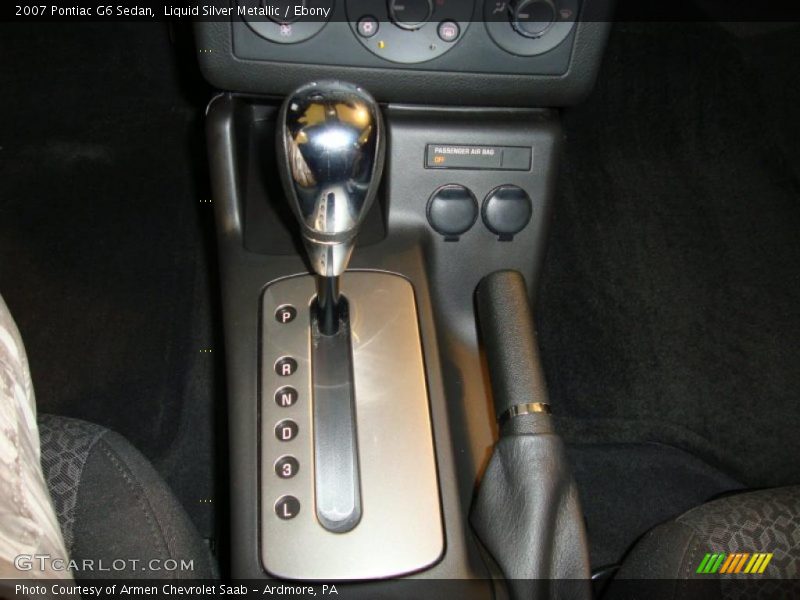 Liquid Silver Metallic / Ebony 2007 Pontiac G6 Sedan