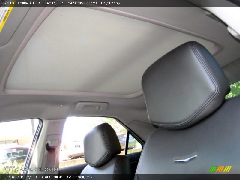 Thunder Gray ChromaFlair / Ebony 2010 Cadillac CTS 3.0 Sedan
