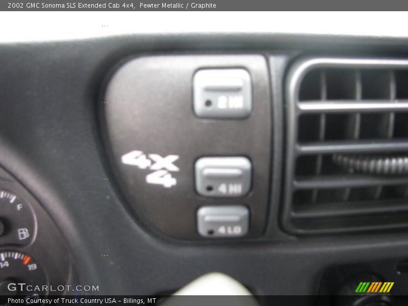 Pewter Metallic / Graphite 2002 GMC Sonoma SLS Extended Cab 4x4
