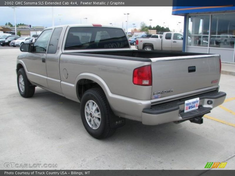 Pewter Metallic / Graphite 2002 GMC Sonoma SLS Extended Cab 4x4