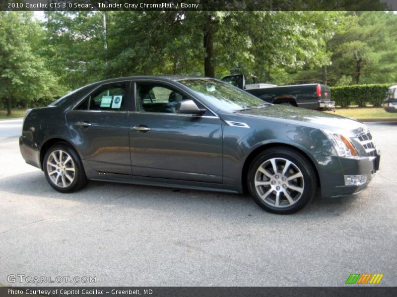 Thunder Gray ChromaFlair / Ebony 2010 Cadillac CTS 3.0 Sedan