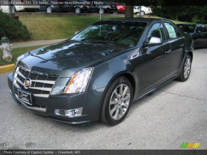 Thunder Gray ChromaFlair / Ebony 2010 Cadillac CTS 3.0 Sedan