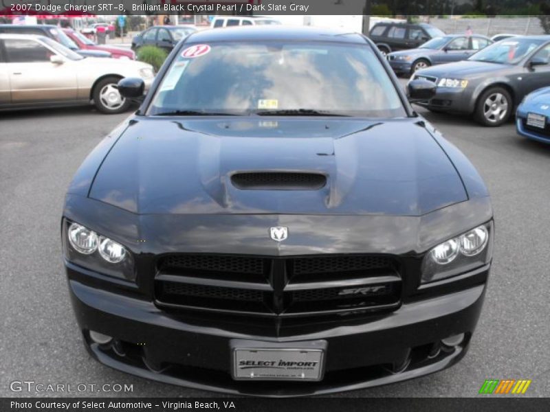Brilliant Black Crystal Pearl / Dark Slate Gray 2007 Dodge Charger SRT-8