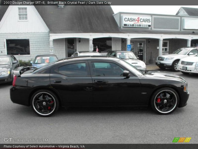Brilliant Black Crystal Pearl / Dark Slate Gray 2007 Dodge Charger SRT-8