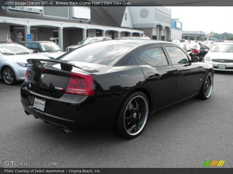 Brilliant Black Crystal Pearl / Dark Slate Gray 2007 Dodge Charger SRT-8