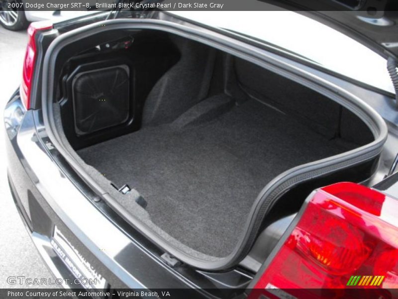 Brilliant Black Crystal Pearl / Dark Slate Gray 2007 Dodge Charger SRT-8