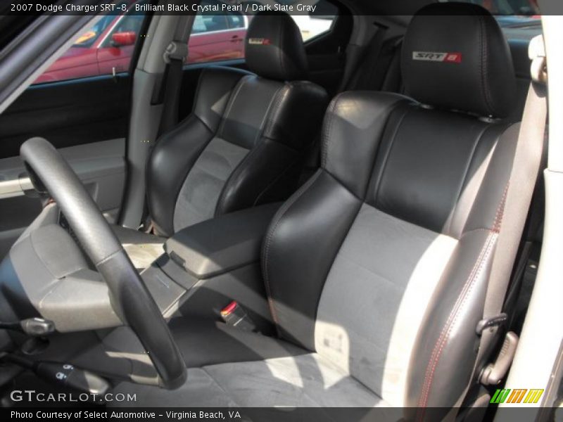 Brilliant Black Crystal Pearl / Dark Slate Gray 2007 Dodge Charger SRT-8