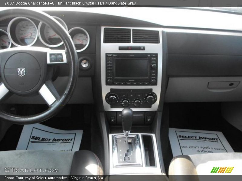 Brilliant Black Crystal Pearl / Dark Slate Gray 2007 Dodge Charger SRT-8