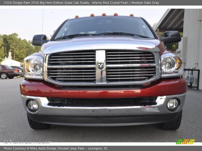 Inferno Red Crystal Pearl / Medium Slate Gray 2009 Dodge Ram 3500 Big Horn Edition Quad Cab Dually