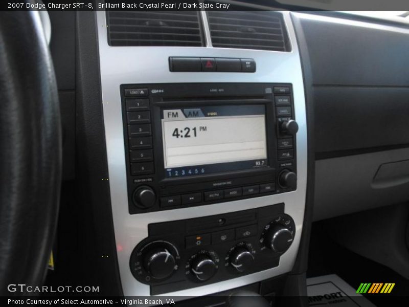 Brilliant Black Crystal Pearl / Dark Slate Gray 2007 Dodge Charger SRT-8