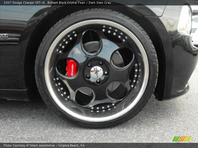 Brilliant Black Crystal Pearl / Dark Slate Gray 2007 Dodge Charger SRT-8