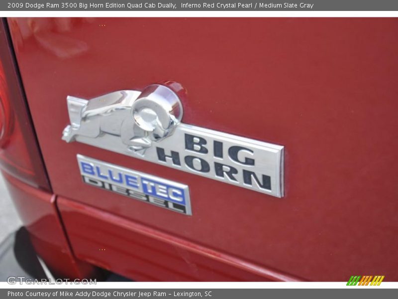 Inferno Red Crystal Pearl / Medium Slate Gray 2009 Dodge Ram 3500 Big Horn Edition Quad Cab Dually